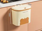 EcoBin Kuchnia & Łazienka Ścienny Kosz na Śmieci – 8.5L / 12L Z Pokrywą