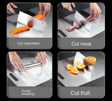 SteelSlice – Dwustronna Deska do Krojenia z Tytanem ze Stali Nierdzewnej 316