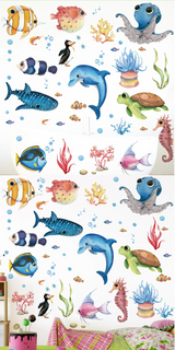 SeaWorld Ocean – Naklejki Ścienne z Zwierzętami Podwodnego Świata
