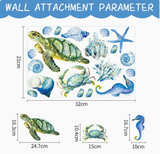 SeaWorld Ocean – Naklejki Ścienne z Zwierzętami Podwodnego Świata