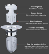 CleanSeal Uniwersalny Zatyczka do Zlewu Pop-Up