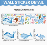 SeaWorld Ocean – Naklejki Ścienne z Zwierzętami Podwodnego Świata