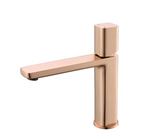 UrbanEdge – gunmetal, mosiężna, jednouchwytowa, kwadratowy design, ciepła i zimna woda