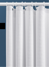 AquaWafel Luxe Zasłona Prysznicowa – Ekstra Gruby Wzór Wafelkowy