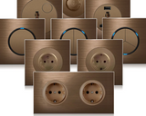 CaffèRetro Retro Przełącznik Ścienny EU z Gniazdem