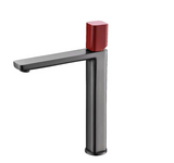 UrbanEdge – gunmetal, mosiężna, jednouchwytowa, kwadratowy design, ciepła i zimna woda