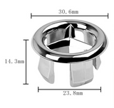 LuxDrain RingCover – Mosiężna Obręcz Przelewu do Umywalki 22–25 mm