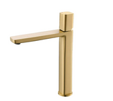 UrbanEdge – gunmetal, mosiężna, jednouchwytowa, kwadratowy design, ciepła i zimna woda