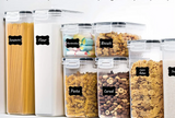 Zestaw Pojemników Hermetycznych 7 Sztuk FreshLock Premium – Organizery Kuchenne Bez BPA | Dłuższa Świeżość | Etykiety i Marker Gratis