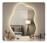 NordiGlow Nieregularne Lustro LED – Skandynawski Design