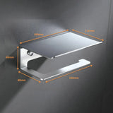 LuxuRoll Aluminiowy Uchwyt na Rolkę Toaletową z Półką na Telefon