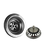 Talea RVS Zlewozmywakowy Odpływ z Sitem – 114mm/110mm Zestaw Odpływowy z Pop-up