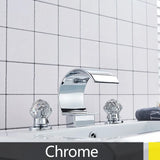 Bateria umywalkowa Suguword | 3-otworowa | Podwójna rączka