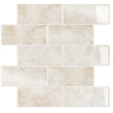 Beżowe Płytki Samoprzylepne w Stylu Cegiełki