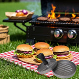 GrillMaster Aluminiowa Praska do Burgerów – Forma na Idealne Burgery z Grilla