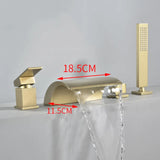 AquaLuxe 4-Częściowy Zestaw Wodospadowych Baterii Łazienkowych