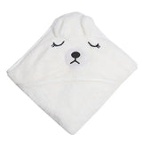 Ręcznik Kąpielowy Malucha z Kapturem i Wzorem Kreskówkowym