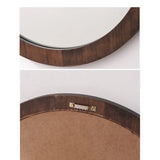 NordicFrame Lustro Szklane z Drewnianą Ramą