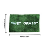 FreshLawn Comfort Mat – Modna Zielona Mata „Wet Grass” z Miękkiego Pluszu
