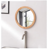 NordicFrame Lustro Szklane z Drewnianą Ramą