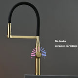 GoldFlow Pro Wyciągana Bateria Kuchenna z Mosiądzu