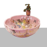 Ręcznie malowana ceramiczna miska WC | Okrągła | 9L
