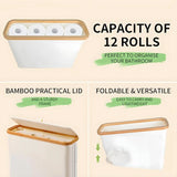 RollGuard Elegancki Kosz na Papier Toaletowy z Pokrywą