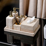Travertine Élégance Zestaw Łazienkowy