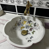 Ręcznie malowana ceramiczna miska WC | Okrągła | 9L