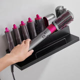 Ścienny organizer do Dyson Airwrap – Stal nierdzewna | Bez wiercenia | Podwójna warstwa