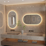 Owalne LED Lustro Łazienkowe | 80x50 / 100x50 / 120x60 cm | Anti-Condens & Światło z Możliwością Ściemniania