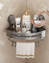 AquaGrip – Luksusowa Półka Łazienkowa z Przyssawkami bez Wiercenia