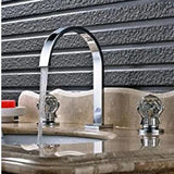 Bateria umywalkowa Suguword | 3-otworowa | Podwójna rączka