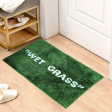 FreshLawn Comfort Mat – Modna Zielona Mata „Wet Grass” z Miękkiego Pluszu