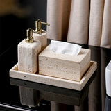 Travertine Élégance Zestaw Łazienkowy