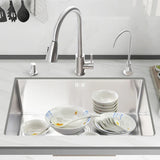 RVS Zlewozmywak Kuchenny – Podblatowy | Prostokątny | 750×430×220 mm | Pojedyncza Komora | Wykończenie Szczotkowane