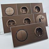 CaffèRetro Retro Przełącznik Ścienny EU z Gniazdem