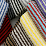 LambSoft Stripe Dzianina Polarowa z Wełny Jagnięcej