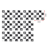 DecoMosaic 10-częściowy Zestaw 3D Mozaikowych Naklejek na Płytki