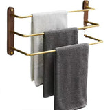 3 Podwójny Wieszak na Ręczniki | <50 cm | Metal | Wolnostojący