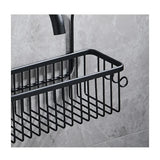 AquaOrdnung Wandablage Aluminium – Badezimmer Regal Metall | Platzsparender Mehrzweck Organizer | Schwarz Weiß Grau