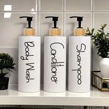 EcoStyle 3-Częściowy Zestaw Dozowników Mydła z Możliwością Uzupełniania - 500 ml