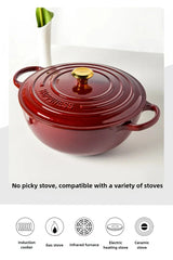 ChefMax 5QT Żeliwny Garnek Emaliowany Dutch Oven