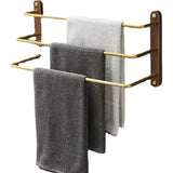 3 Podwójny Wieszak na Ręczniki | <50 cm | Metal | Wolnostojący