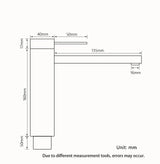 Nowoczesna Bateria Łazienkowa | 360° Obrotowa | Mat Czarny / Szlifowane Złoto – Pojedyncza Dźwignia