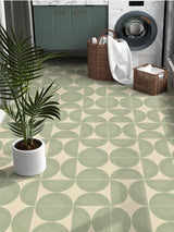 NordicTyle – 12-częściowy Skandynawski Zestaw Naklejek Podłogowych