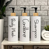 EcoStyle 3-Częściowy Zestaw Dozowników Mydła z Możliwością Uzupełniania - 500 ml