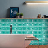 DecoMosaic 10-częściowy Zestaw 3D Mozaikowych Naklejek na Płytki