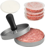 GrillMaster Aluminiowa Praska do Burgerów – Forma na Idealne Burgery z Grilla