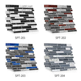 LuxeMarmer Złoto-Białe Naklejki Ścienne w Stylu Marmuru